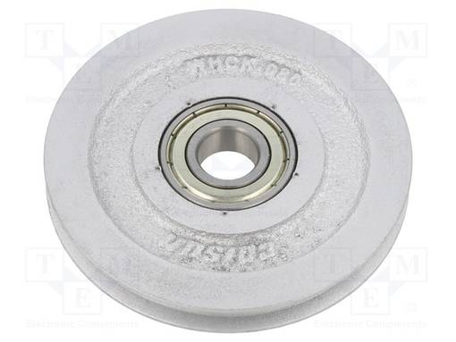 PYÖRÄ - Ø: 80MM - W: 11MM - 250KG - VALURAUTA - ØASENNUSAUK.: 15MM - Kuljetuspyörät - WHCK-080 - 1