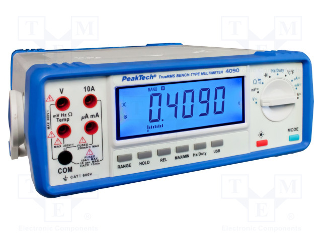 PÖYTÄYLEISMITTARI - LCD - 4,5 NUMEROA (22000) - VALAISTUS: KYLLÄ - Digitaaliyleismittarit - PKT-P4090 - 1
