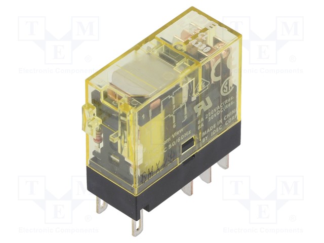 RELE - DPDT - UKELAN: 230VAC - 8A/250VAC - 4A/30VDC - Teollisuusreleet - RJ2S-CL-A230 - 1