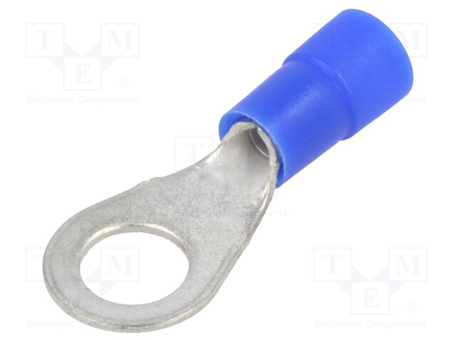 RENGASLIITIN - M6 - Ø: 6,5MM - 1,5÷2,5MM2 - PURISTETTAVA - KUPARI - Eristetyt liittimet - KOE-6-2.5100 - 1