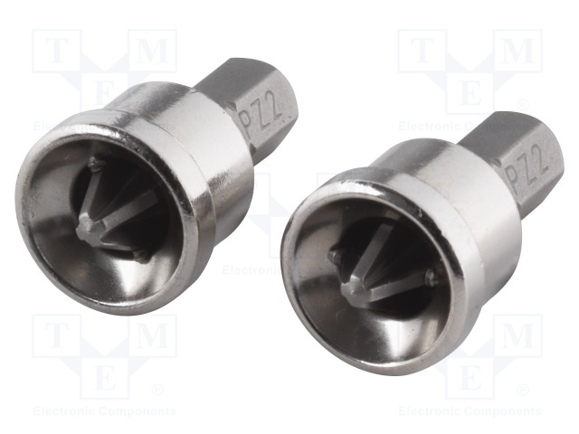 RUUVAUSKÄRKI - POZIDRIV® - PZ2 - 1/4" - KOK.PIT: 25MM - 2KPL - Ruuvauskärjet - WF1344000 - 1