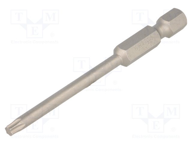 RUUVAUSKÄRKI - TORX® - TX15 - 1/4" - KOK.PIT: 70MM - PROFESSIONAL - Ruuvauskärjet - WIHA.7045ZT1570 - 1