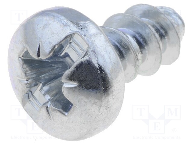 RUUVI - ØASENNUSAUK.: 4,3MM - SINKKI - RUUVIN PIT: 10MM - Tuulettimien asennuskomponentit - STP5X10 - 1