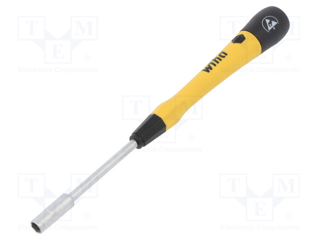 SCREWDRIVER: PRECISION - 6-ANGLES SOCKET - HEX 5MM - ESD - Ruuvimeisselit ja sarjat - WIHA.43690 - 1