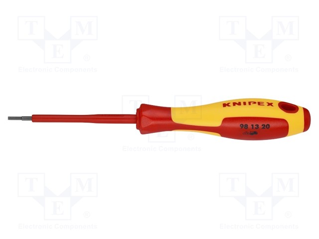 SCREWDRIVER: INSULATED - HEX KEY - HEX 2MM - BLADE LENGTH: 75MM - Ruuvimeisselit ja sarjat - KNP.981320 - 1