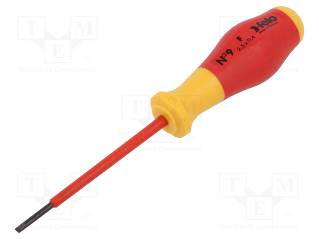 SCREWDRIVER: INSULATED - SLOT - 2.5X0.4MM - Ruuvimeisselit ja sarjat - FL91302590 - 1