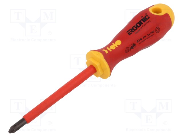 SCREWDRIVER: INSULATED - PHILLIPS - PH2 - ERGONIC® - Ruuvimeisselit ja sarjat - FL41420390 - 1