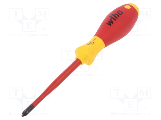 SCREWDRIVER: INSULATED - SLIM - PLUSMINUS PZ-TYPE - PZ2/SL - 1KVAC - Ruuvimeisselit ja sarjat - WIHA.36330 - 1