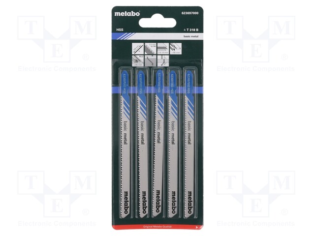 SAHATERÄ-SARJA - PELTIÄ,METALLI - 106MM - 12HAMPAAT/TUUMA - 5KPL - Sahat ja rautasahat - MTB.623697000 - 1