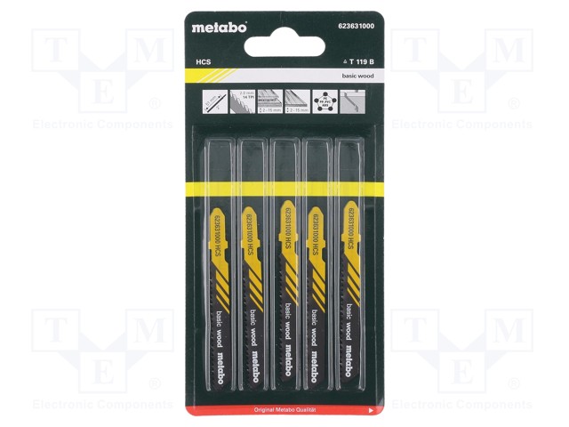 SAHATERÄ-SARJA - PELTIÄ,METALLI - 106MM - 14HAMPAAT/TUUMA - 5KPL - Sahat ja rautasahat - MTB.623979000 - 1