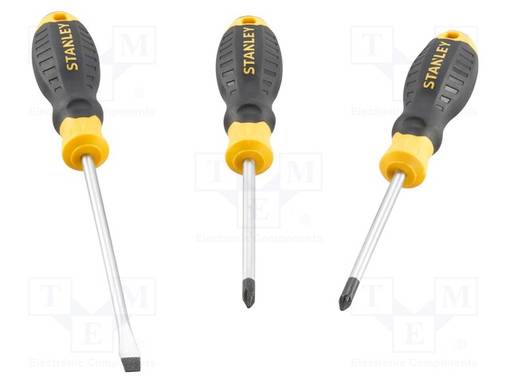 SCREWDRIVER: UNIVERSAL-SET - PHILLIPS,POZIDRIV®,SLOT - 3PCS. - Ruuvimeisselit ja sarjat - STL-STHT16168-0 - 1