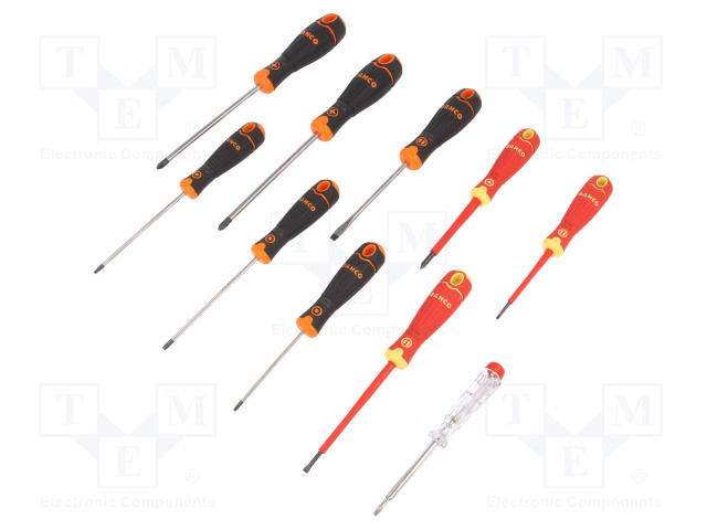 PHILLIPS,POZIDRIV®,LITTEÄ,TORX® - BAHCOFIT XL - PAHVI-10KPL - Ruuvimeisselit ja sarjat - SA.B219.110 - 1