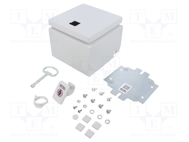 SEINÄASENNUSKOTELO - X: 150MM - Y: 150MM - Z: 120MM - E-BOX KX - TERÄS - IP66 - Seinään asennettavat kotelot - RITTAL-1553000 - 1