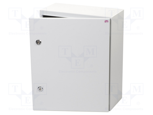 SEINÄASENNUSKOTELO - X: 400MM - Y: 500MM - Z: 200MM - SOLID GSX - TERÄS - HARMA - Seinään asennettavat kotelot - ETI-GT-50-40-20 - 1