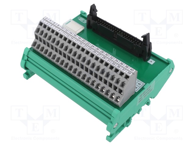 SIIRTO - W: 108,5MM - D: 70,6MM - H: 92,6MM - UTOIMINTA: 24V - 0,14÷2,5MM2 - Teollisuusverkot - IS2-IDC-W-40 - 1