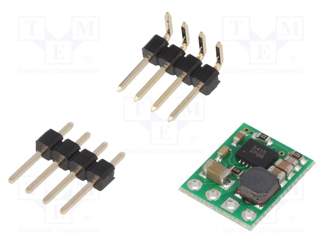 STEP DOWN MUUNNIN - LÄHTÖJÄNNITE 1,8V - TULOJÄNNITE 3÷36V - 500MA - 75÷90% - 13X10MM - Virransyöttömuuntimet - POLOLU-2840 - 1