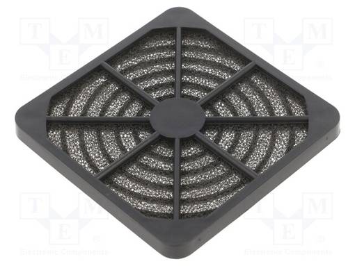 SUODATIN - Ø92MM - MUOVI - 1SET - MUSTA - KIINNITYS: RUUVI - Tuulettimien suodattimet ja panokset - GRM92-30 - 1