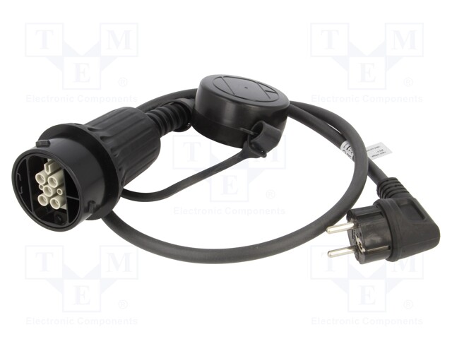 EMOBILITY: CABLE - 1X0.5MM2,3X2.5MM2 - 230VAC - 2.3KW - IP44 - 0.96M - Sähköauton latauskaapelit - LAPP-5555923000 - 1