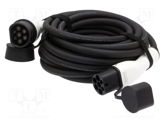 SÄHKÖAUTON LATAUSKAAPELI - 1X0,75MM2,5X6MM2 - 400V - 22KW - IP55 - 5M - 32A - Sähköauton latauskaapelit - DK-3P32-050 - 1