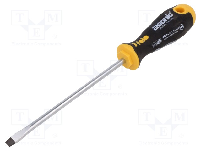 SCREWDRIVER: STANDARD - SLOT - 6.5X1.2MM - ERGONIC® - Ruuvimeisselit ja sarjat - FL40065510 - 1
