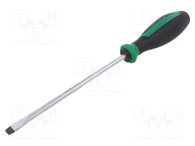 SCREWDRIVER: STANDARD - SLOT - 8X1.6MM - DRALL+ - BLADE LENGTH: 175MM - Ruuvimeisselit ja sarjat - ST-46203080 - 1