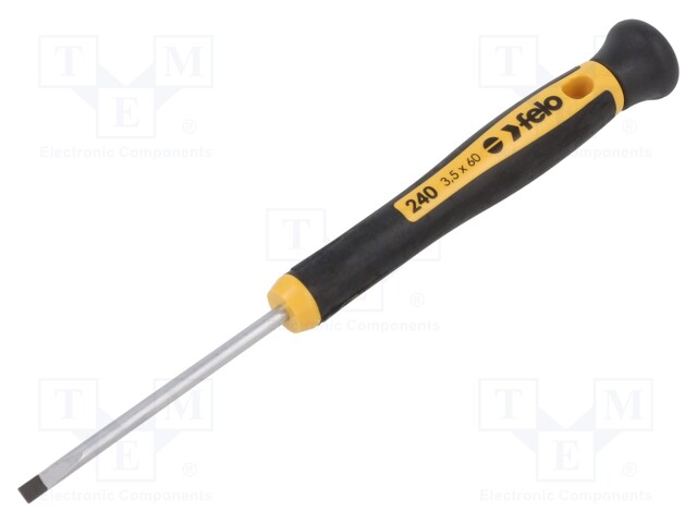 SCREWDRIVER: PRECISION - SLOT - 3.5X0.6MM - BLADE LENGTH: 60MM - Ruuvimeisselit ja sarjat - FL24033350 - 1