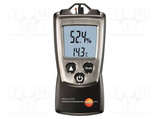 TERMOHYGROMETRIT - LCD - -10÷50°C - 0÷100%RH - TARKK: ±0,5°C - IP20 - Kosteusmittarit - TESTO610 - 1
