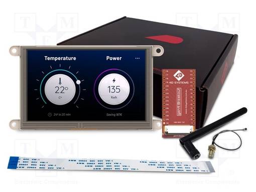 TFT NÄYTTÖ - 5" - 800X480 - 8MBRAM,16MBFLASH - 600CD/M2 - UC: ESP32 - Älykkäät näytöt - GEN4-ESP32-50 - 1
