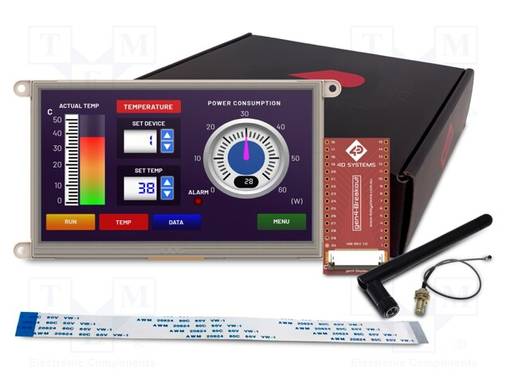 TFT NÄYTTÖ - 7" - 800X480 - 8MBRAM,16MBFLASH - 500CD/M2 - UC: ESP32 - Älykkäät näytöt - GEN4-ESP32-70 - 1