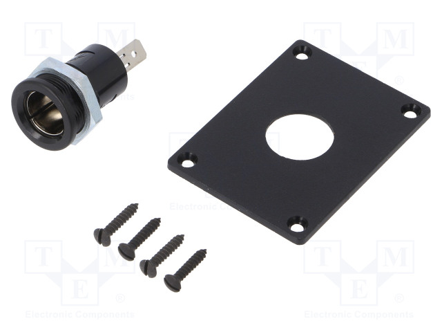 TUPAKANSYTYTIN-PISTORASIA - VIRTALÄHT.JÄNN: 12÷24VDC - 16A - MUSTA - Autopistokelaturit ja virtalähteet - PROCAR-67617030 - 1