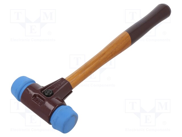 VASARA - 295MM - W: 90MM - 350G - 30MM - PYÖREÄ - ELASTOMEERI - PUU - SIMPLEX - Vasarat ja kirveet - HAL-3001.030 - 1