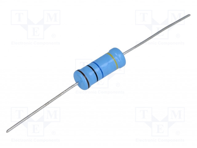 VASTUS: METAL GLAZE - THT - 3,3MOHM - 1W - ±5% - Ø6,8X19MM - 200PPM/°C - Vastukset - läpijuotettavat - THT - VR68000003304JAC00 - 1