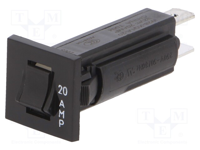 VIRRANKATKAISIN - UZNAM: 250VAC - 32VDC - 20A - SPST-NC - NAVAT: 1 - Ø16MM - Johdonsuojakatkaisijat - W28-XQ1A-20 - 1