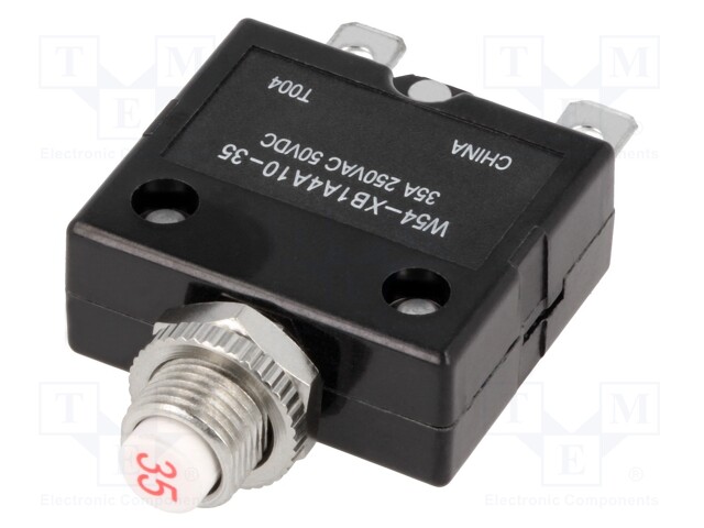 VIRRANKATKAISIN - UZNAM: 250VAC - 50VDC - 10A - SPST-NC - NAVAT: 1 - MCB - Johdonsuojakatkaisijat - W54-XB1A4A10-10 - 1