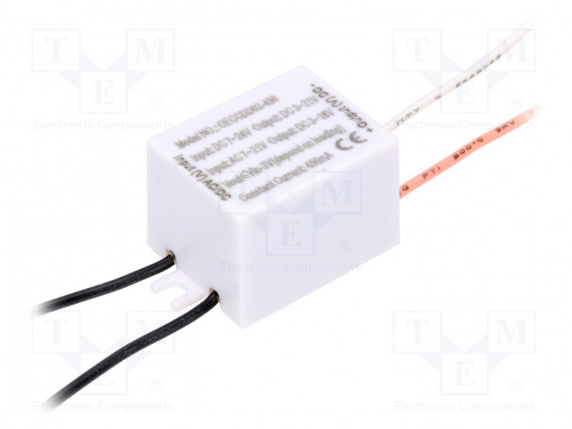 VIRTALÄHDE: LINEAARINEN - LED - 3÷21V - 450MA - 7÷21VAC - 7÷24VDC - IP65 - LED teholähteet - OECCDD02-450 - 1