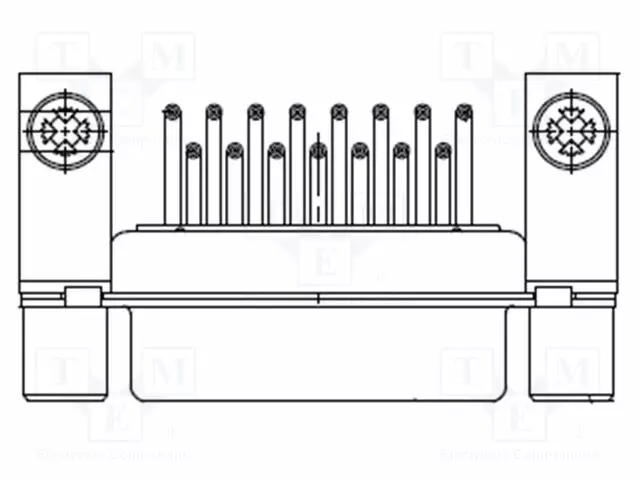 CONNECTOR: D-SUB - PIN: 25 - SOCKET - FEMALE - DATA TRANSFER - ANGLED - D liittimet - 1731090211-MOL-0 - 1