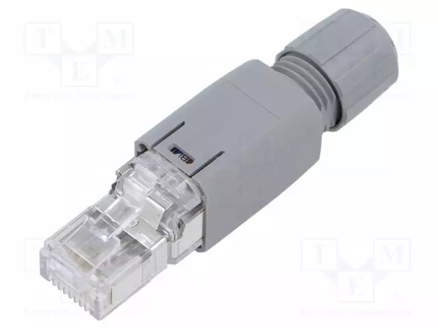 LIITIN: RJ45 - PISTOKE - PIN: 8 - CAT: 5E - SUOJATTU - 8P8C - 4,5÷8MM - UROS - RJ liittimet - 21700540 - 1