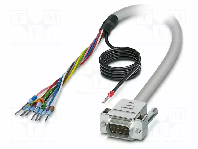 KAAPELI - D-SUB 9PIN PISTOKE,JOHDOT - PVC - PIT: 0,5M - HARMAA - IP54 - Tietokonekaapelit ja -adapterit - 2926360 - 1