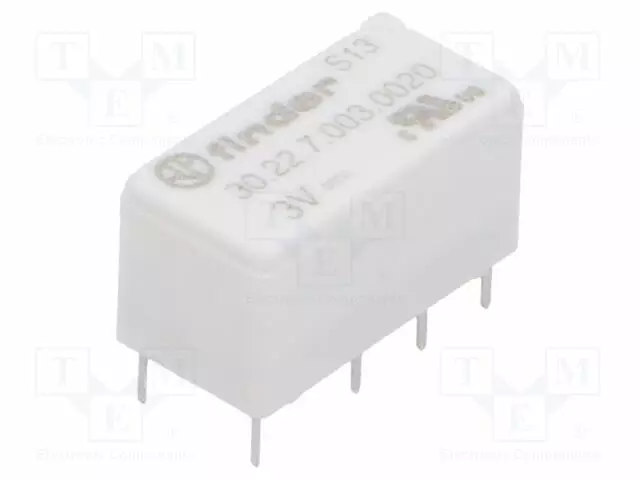 RELE - DPDT - UKELAN: 3VDC - 3A - 2A/125VAC - 30.22 - Pienoisreleet - 30.22.7.003.0020 - 1