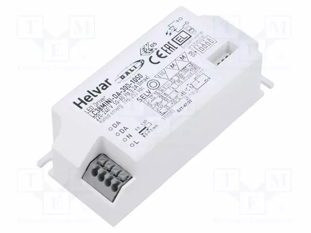 VIRTALÄHDE: IMPULSSI - LED - DALI 2 - 38W - 10÷54VDC - 300MA÷1,05A - IP20 - LED teholähteet - 5901000 - 1