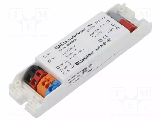 VIRTALÄHDE: IMPULSSI - LED - DALI,DALI 2 - 12÷48VDC - IP20 - -20÷60°C - LED teholähteet - 89453830 - 1