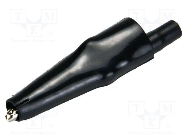 HAUENLEUKA - 10A - MUSTA - LEVITYSALUE: MAX.7,9MM - LIITOKSET: TERÄS - Krokotiili klipsit - CTM-63-0 - 1