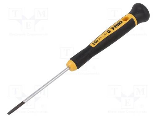 SCREWDRIVER: PRECISION - SLOT - 2.5X0.4MM - Ruuvimeisselit ja sarjat - FL24025260 - 1