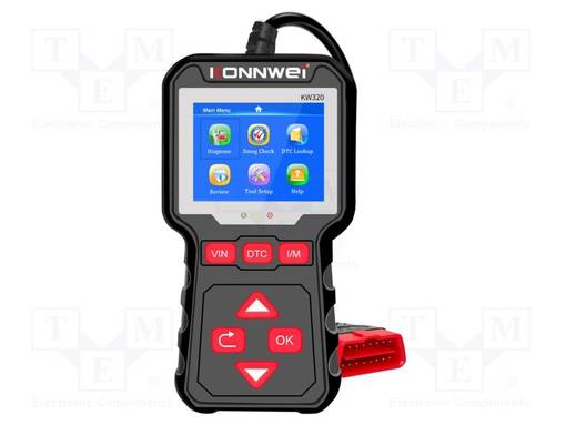 MITTARI: OBD DIAGNOSTIIKKA - LCD - KÄYTTÖOHJEET,USB JOHTO - OBD - Sähköverkostojen testerit ja mittarit - KW320 - 1