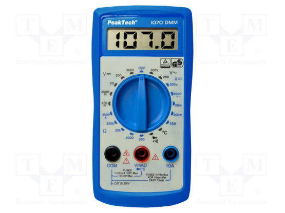 YLEISMITTARI - LCD - 3,5 NUMEROA (2000) - VAC: 200V,300V - Digitaaliyleismittarit - PKT-P1070 - 1