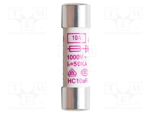 SULAKE - 10A - 1KV - 10,3X38MM - 10KPL - Mittareiden lisävarusteet ja tarvikkeet - PKT-P7530 - 1