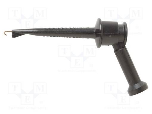 MITTAUSKOUKKU - 5A - 60VDC - MUSTA - 2MM - 30VAC - Testauskoukut - POM-4826-0 - 1