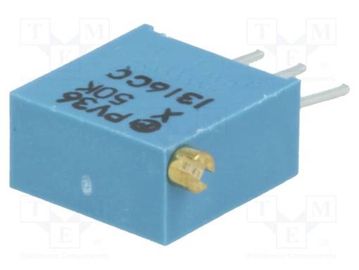 TRIMMERIPOTENTIOMETRI - PYSTY - 50KOHM - 500MW - THT - ±10% - SÄH.K.M: 25 - Trimmerit - THT - PV36X503C01B00 - 1