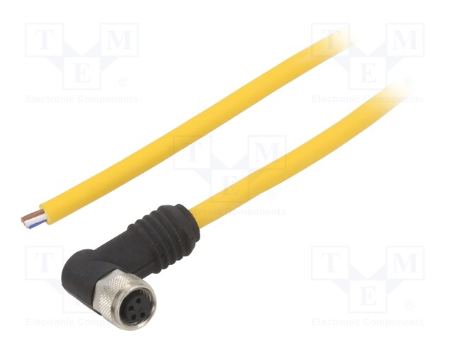 KAAPELI: ANTUREITA/AUTOMATIIKKAA VARTEN - M8 - PIN: 4 - 2M - NAARAS - Teollisuus anturikaapelit - PZ-533110 - 1