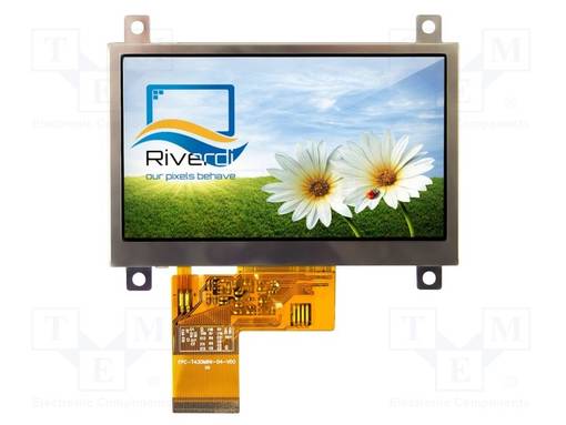 TFT NÄYTTÖ - 4,3" - 480X272 - VALAISTUS: LED - KOOT: 106,3X68X3,4MM - TFT-näytöt - SM-RVT4.3ATFWN00 - 1